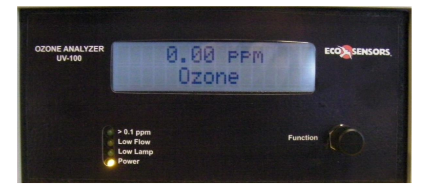 UV-100和美国2b臭氧检测仪数据记录